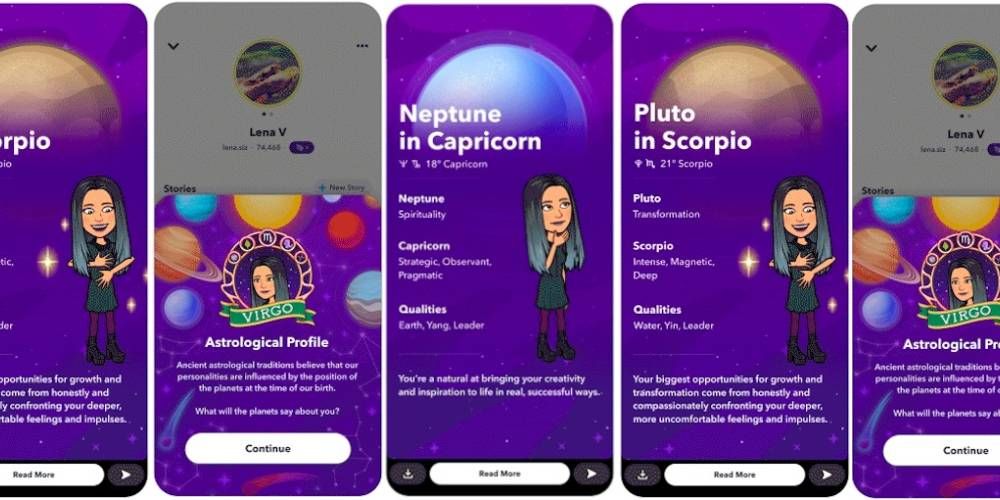 Snapchat is releasing astrology profiles and friendship tests